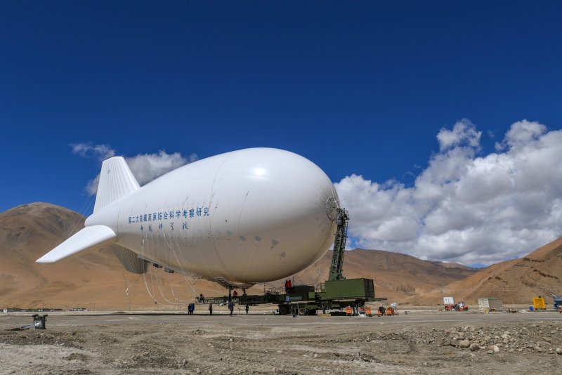 Испытания модифицированной модели национального аэростата «цзиму-1»