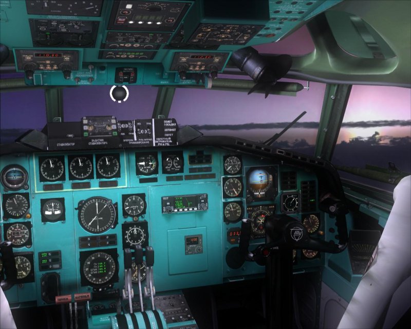 Ту-154м кабина