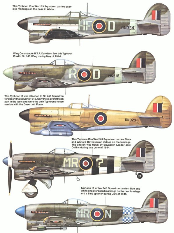 Hawker Typhoon самолет