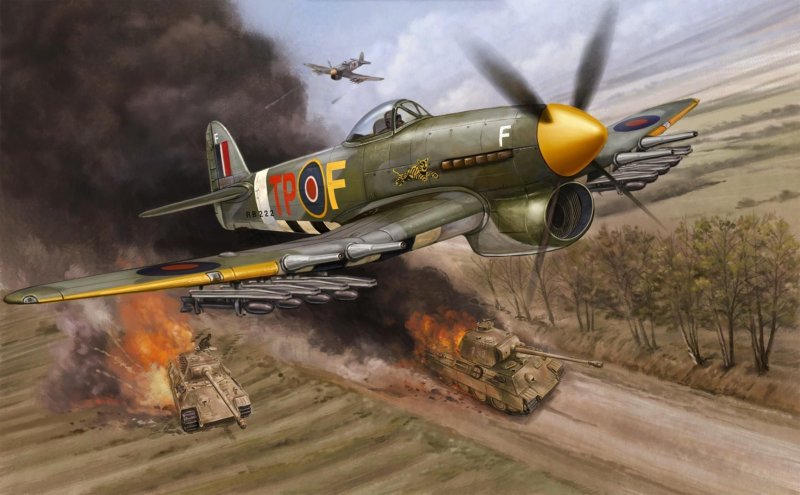 Истребитель Hawker Typhoon арт