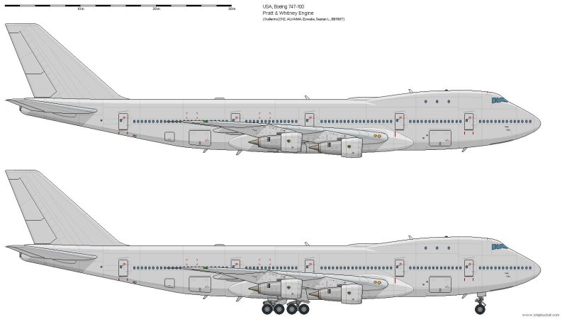 Boeing 747 8 сбоку