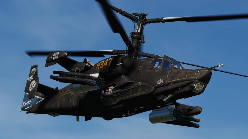 Боевой вертолет ка-50 черная акула