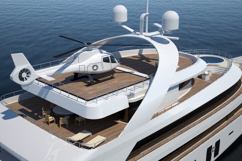 Яхта Helipad
