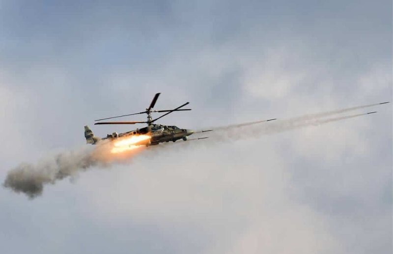 Вертолёт Аллигатор ка-52 атака
