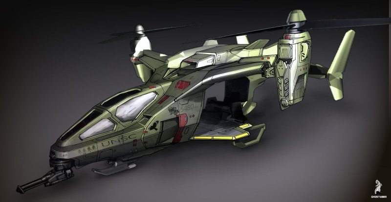 Halo вертолет Concept Art