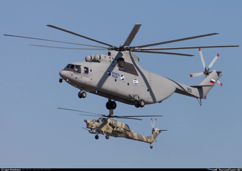 Ми-26 вертолет Размеры