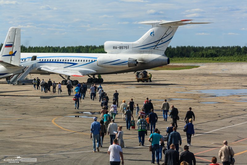 Ту 154 в аэропорту
