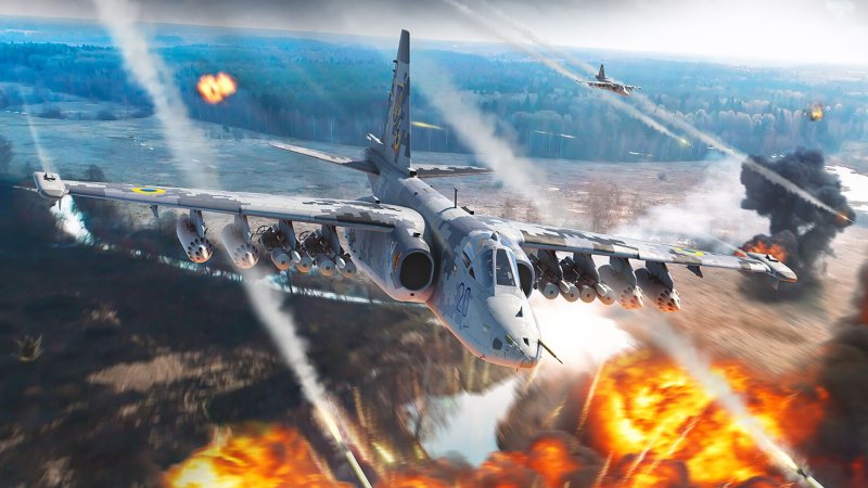 Военный самолет Су