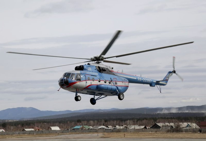 Вертолёт ми-8 Норильск авиа