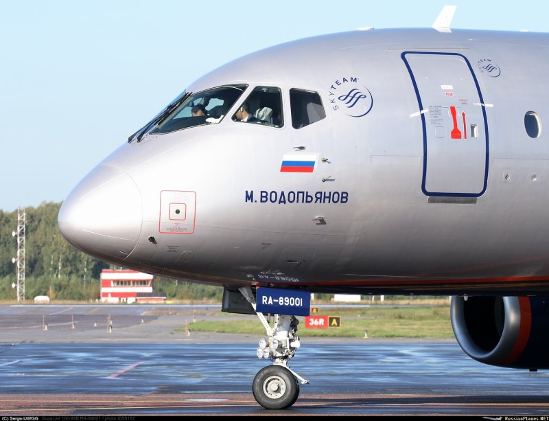 Суперджет 100 Аэрофлот м Водопьянов