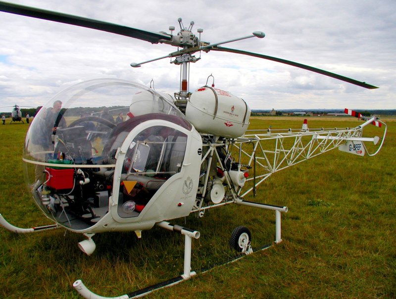 Bell 47g Helicopter