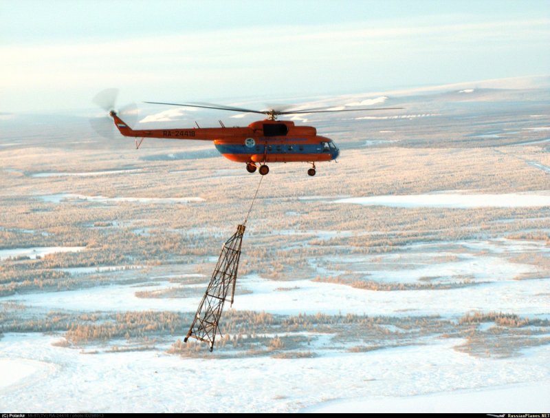 Вертолёт ми-8т Полярные авиалинии