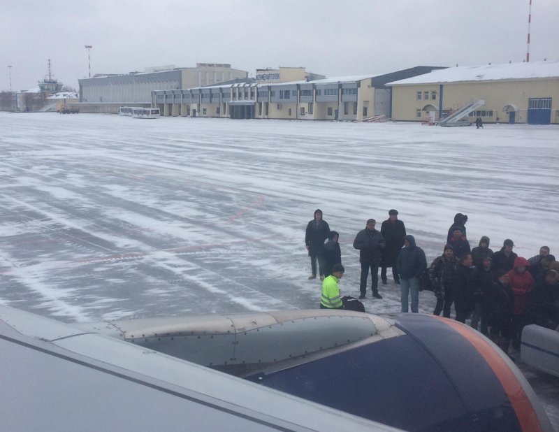 Аэропорт Нижневартовск зимой