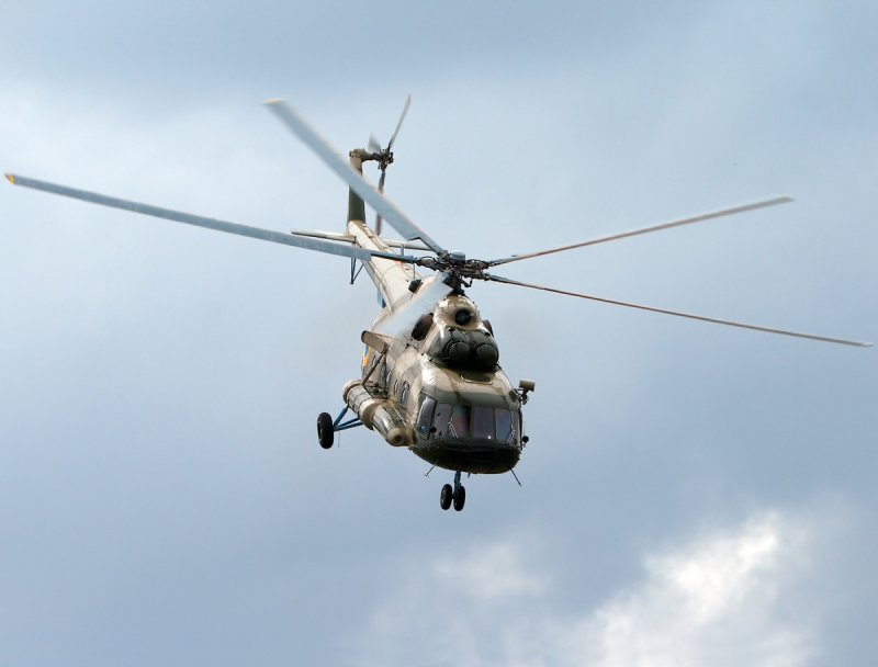 Вертолёт ми-8 сверху