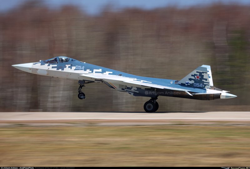 Су-57 бортовой номер 057