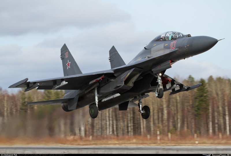 Су-27уб в сером