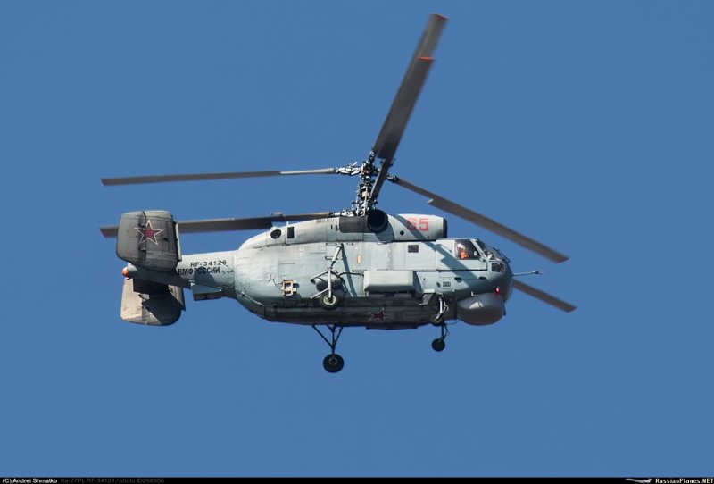 Ка-27пл палубный противолодочный вертолёт