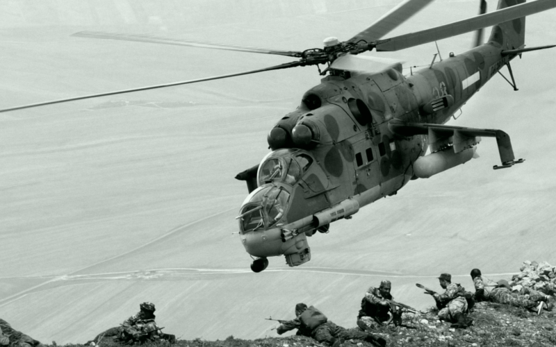 Ми-24 вертолёт в Афгане