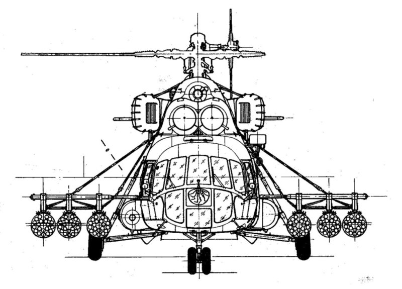 Компоновочная схема вертолета ми-2