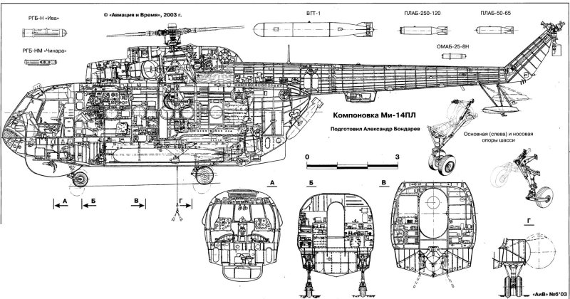 Ми-14 чертеж