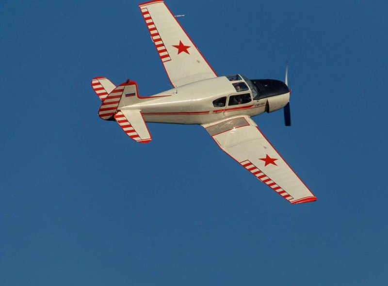 Полёт на самолете як-18т
