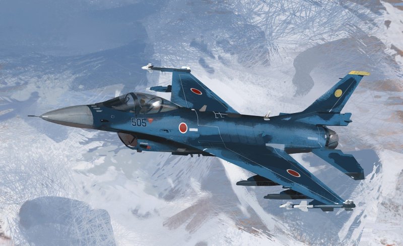 Самолет Mitsubishi f-2a