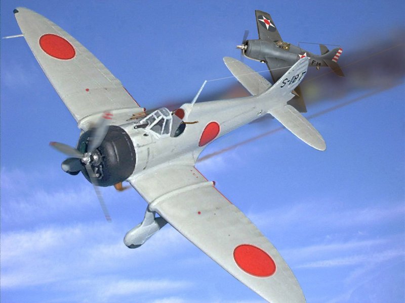 Самолет Mitsubishi a5m4 Claude