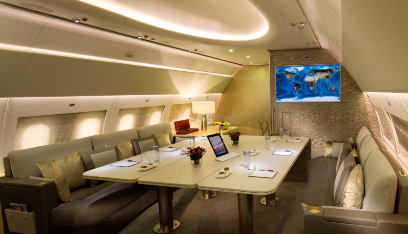 Airbus a380 Business Jet внутри