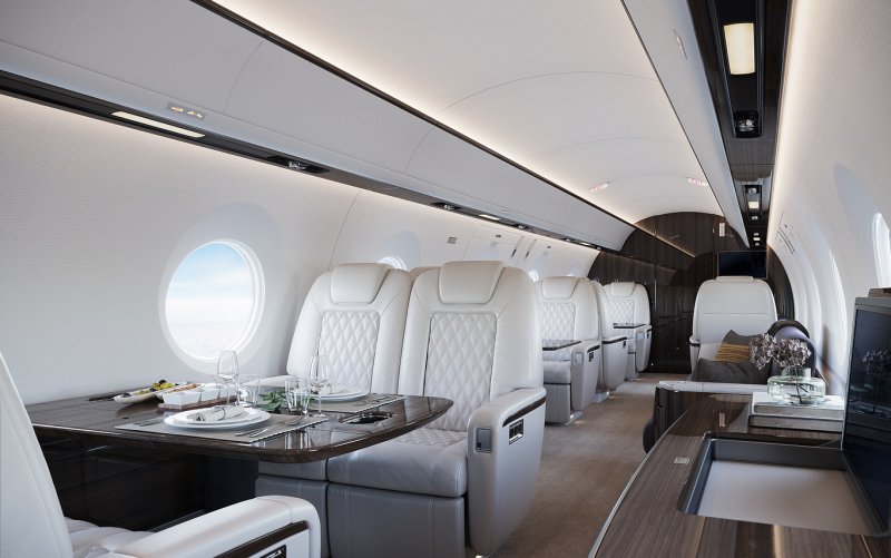 Gulfstream g450 салон