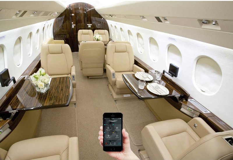 Dassault Falcon 8x Interior Sky Suite