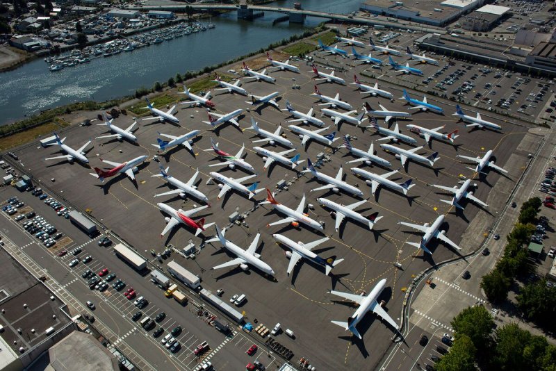 B737 Max на стоянке