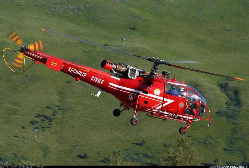 Sa 316 Alouette вертолет