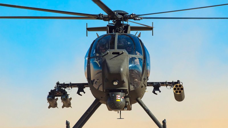 Ударный вертолёт Boeing Ah-6i little Bird
