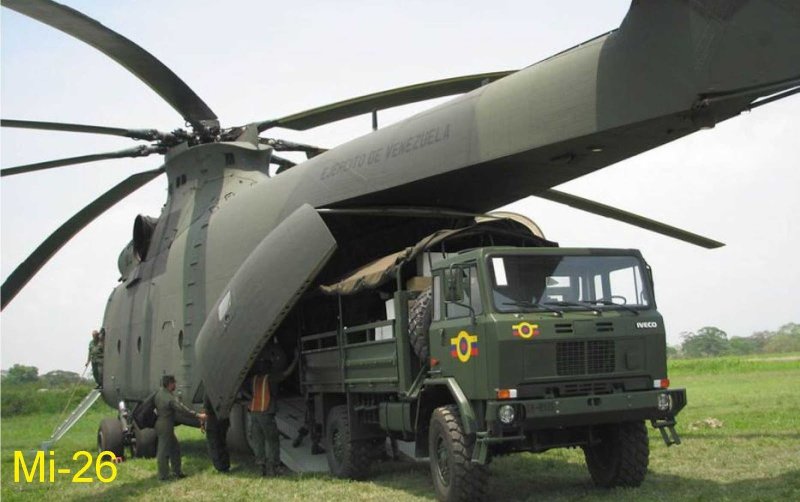 Военный грузовой вертолет ми-26