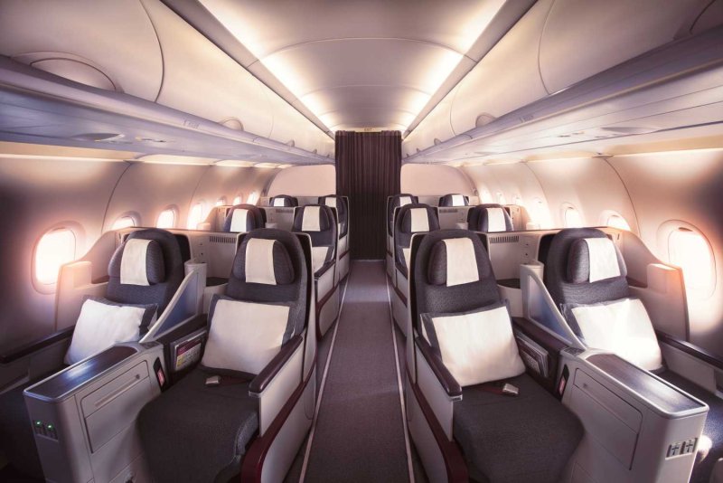 Qatar Airways a320 Business class