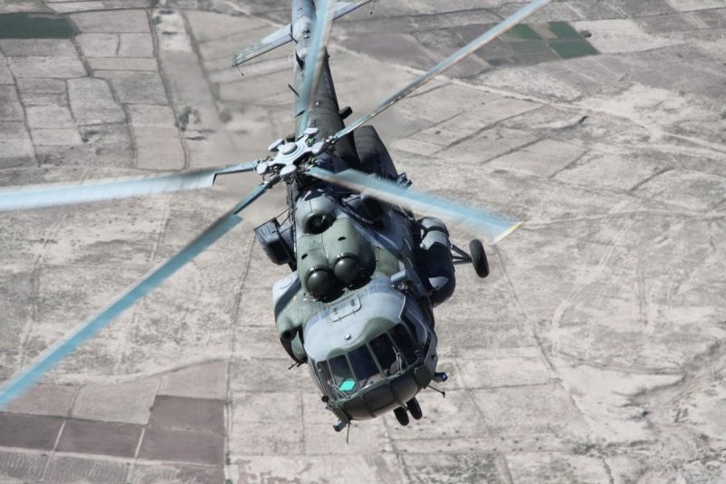 Вертолет ми-171ш-в в полёте