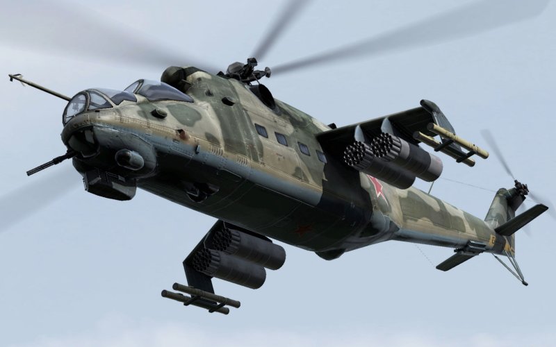 Вертолет mil mi 24 hind