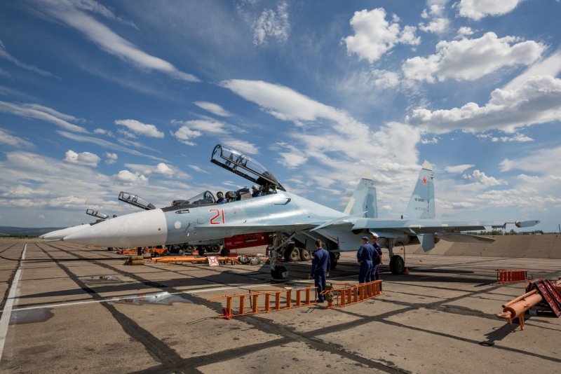 Су-30см аэродром Домна