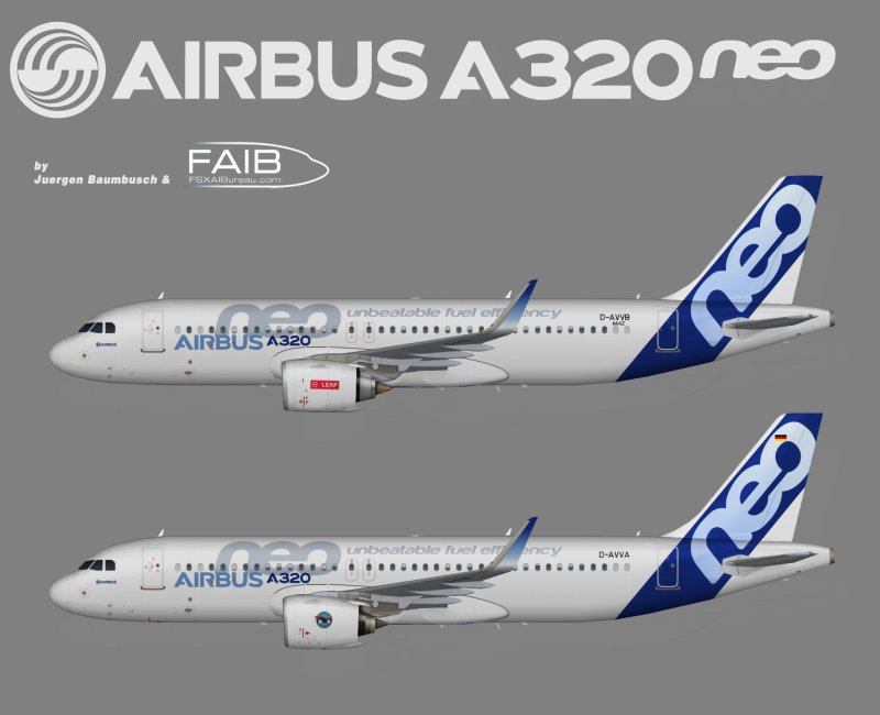 Airbus a320neo чертежи