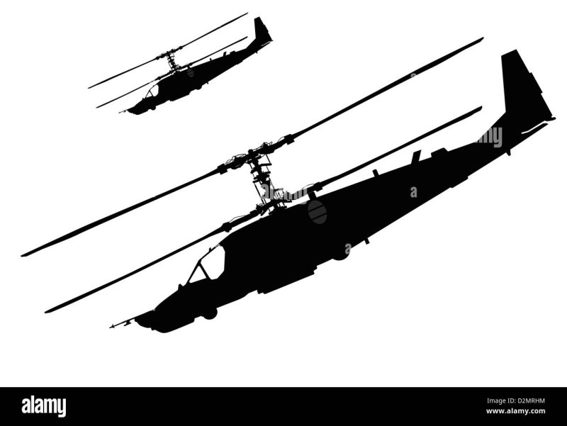 Вертолёт ка-52 вектор