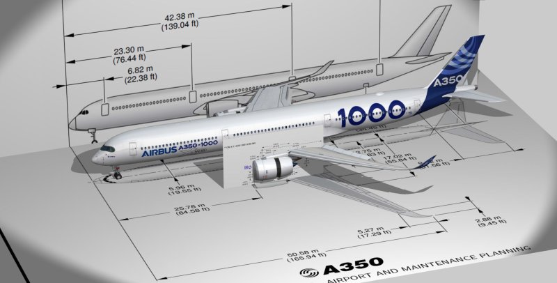 Airbus a350 XWB чертеж