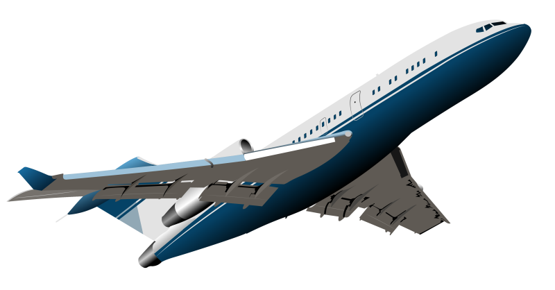 Боинг 737 на прозрачном фоне