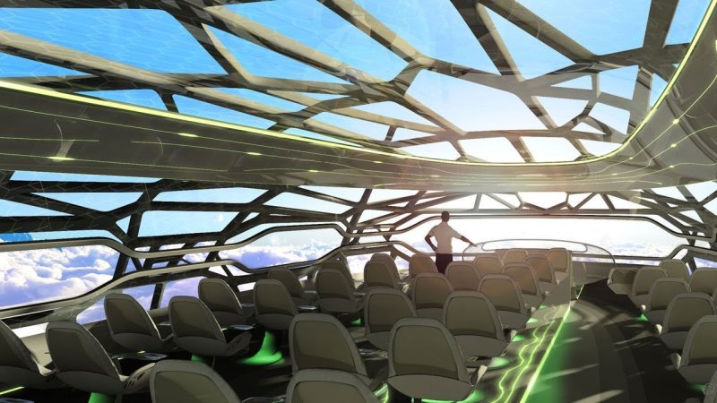 Эйрбас 2050 год салон