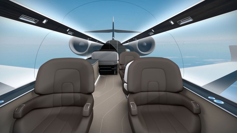 Самолет Ixion windowless Jet