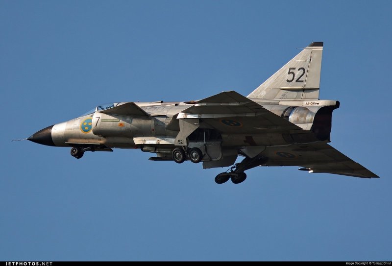 J37 Виген самолет Швеции