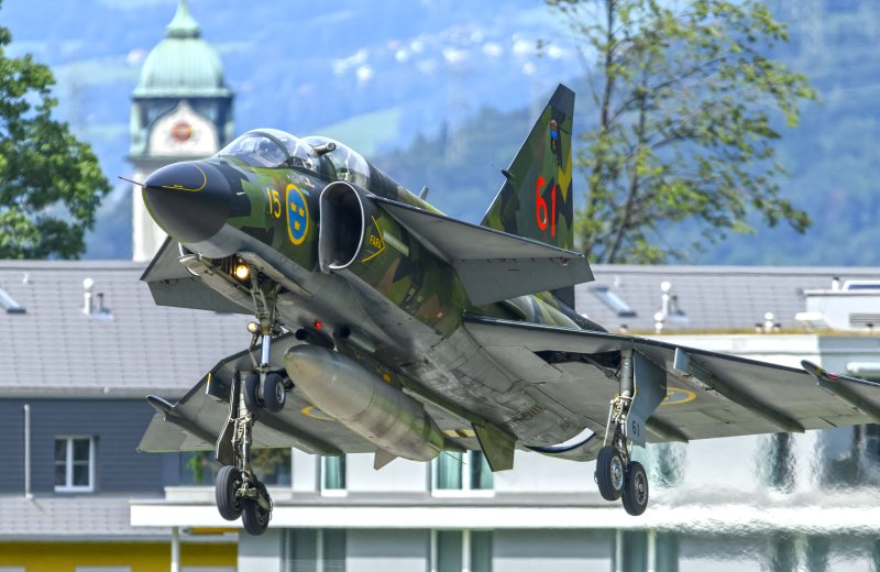 Сааб-37 Вигген истребитель