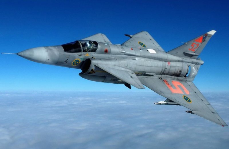 Сааб-37 Вигген истребитель