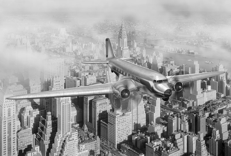 Дуглас DC-3 над Нью-Йорком