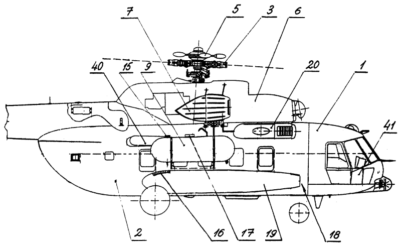 Вертолет ми-8амтш чертеж