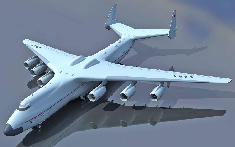 АН 225 Мрия вид сверху
